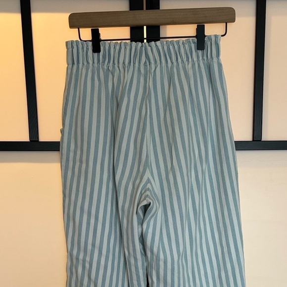 Vintage Boxer Style pull on pants stripes blue stretchy waist. Women’s small - Picture 10 of 16